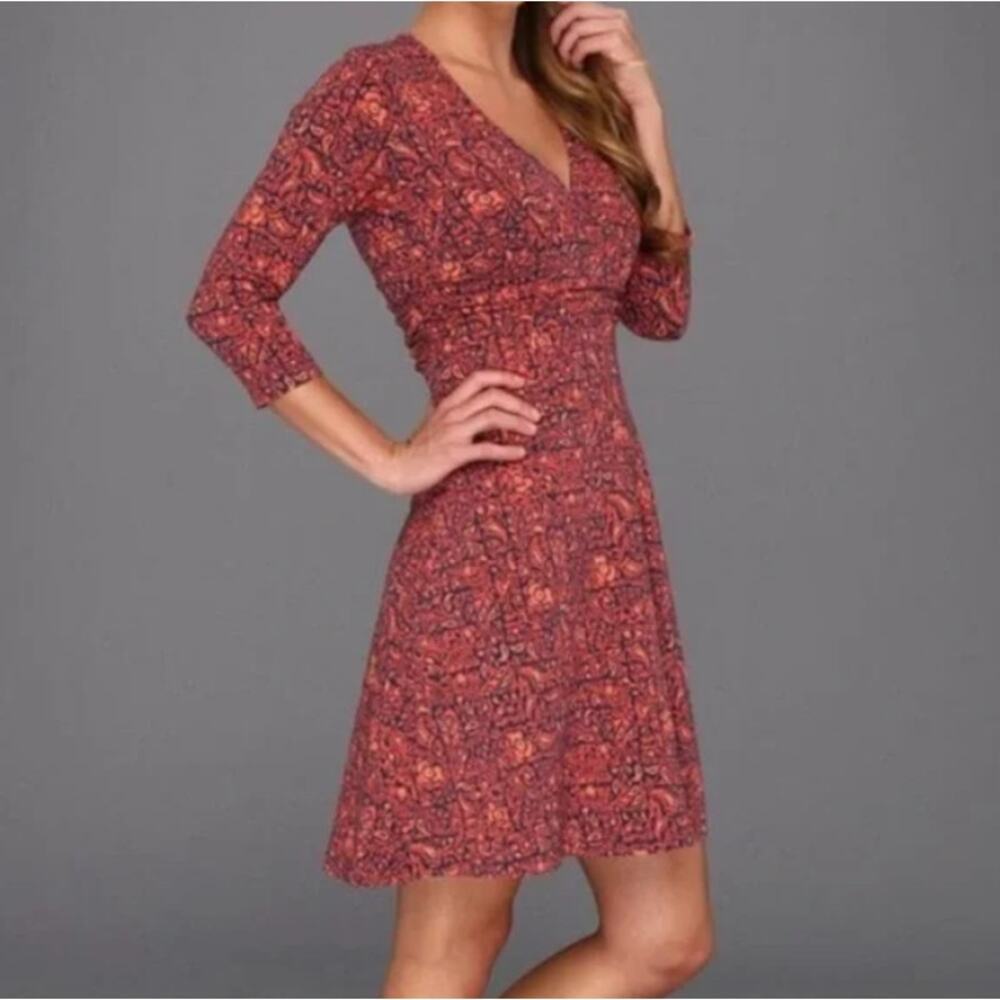 Patagonia Long-Sleeved Margot Paisley Athletic Outdoor Dress Size L